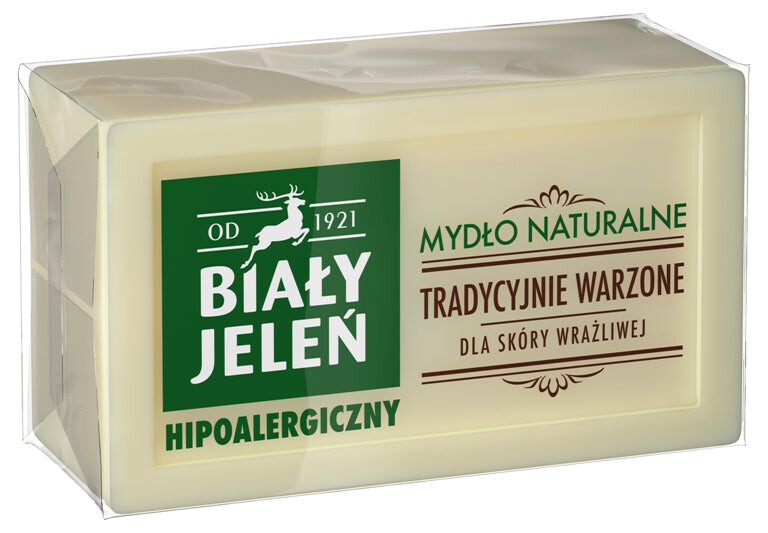 

Biały Jeleń Гипоаллергенное натуральное мыло для чувствительной кожи 150г