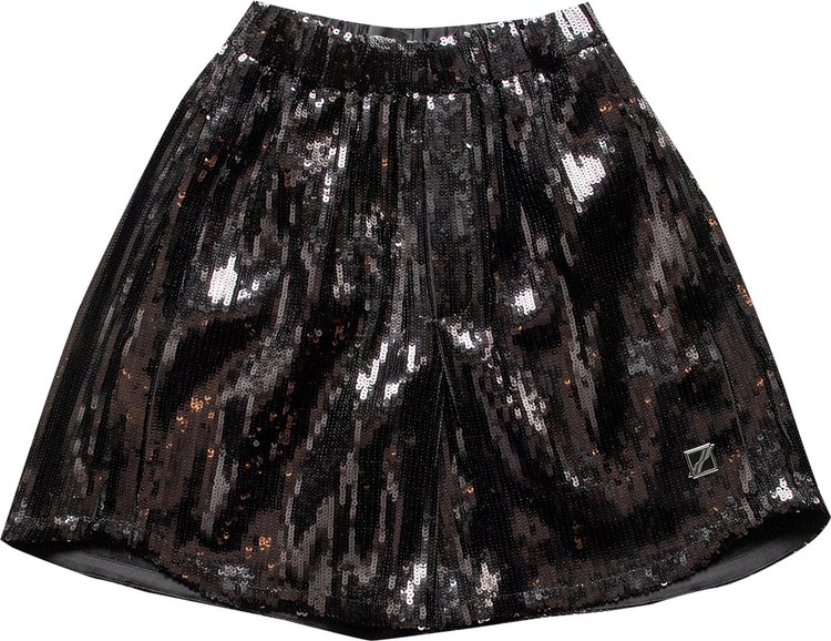 Шорты We11done Sequin Shorts 'Black', черный