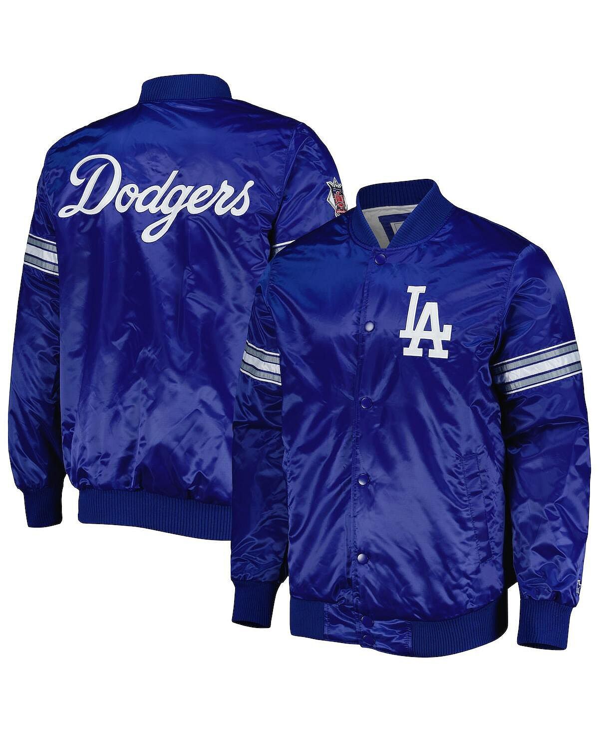 

Мужская атласная университетская куртка на застежках royal los angeles dodgers pick and roll Starter