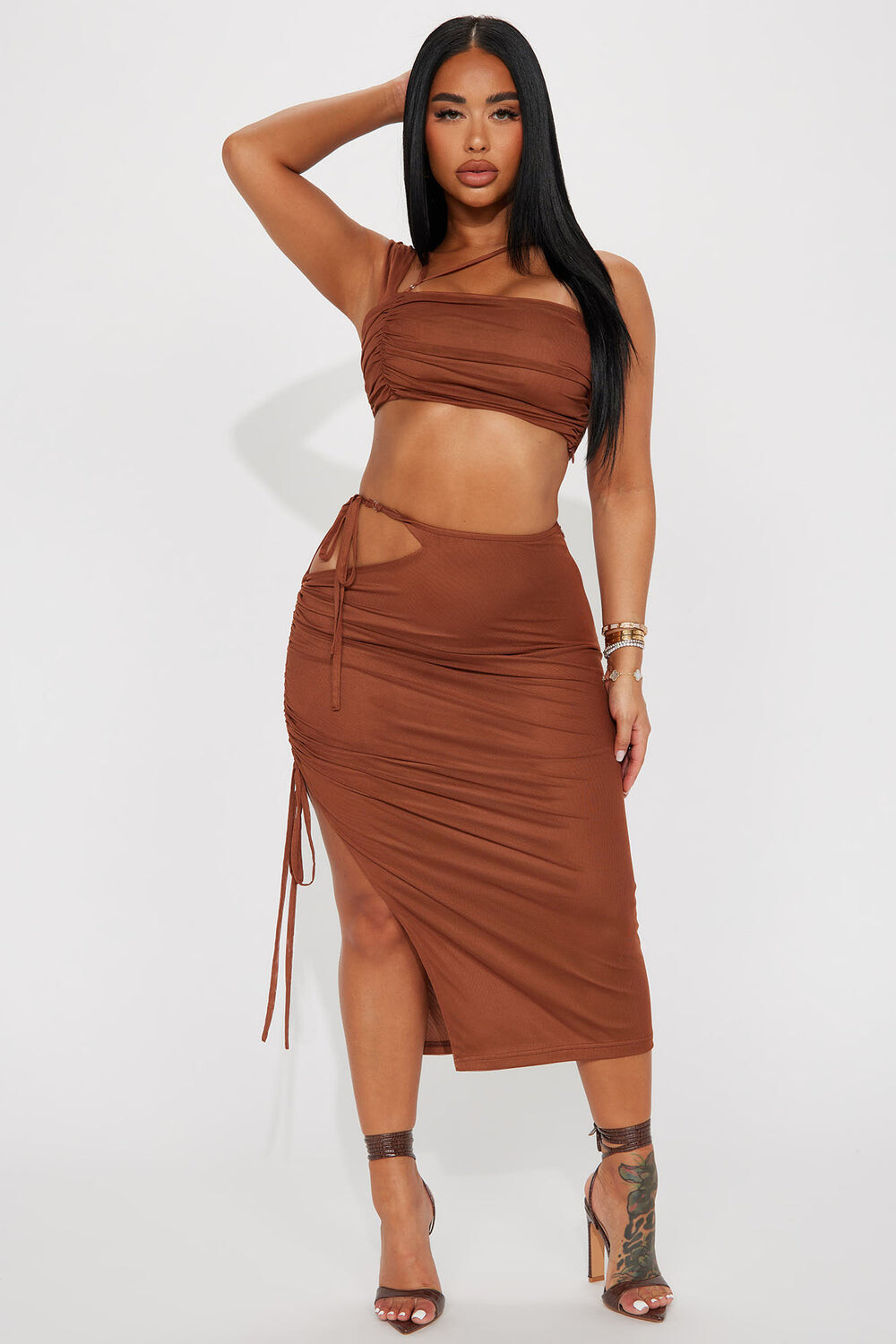 

Юбка Fashion Nova SBFN01920, коричневый