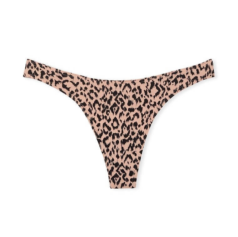 

Трусики-стринги Victoria's Secret Stretch Cotton, черный/бежевый
