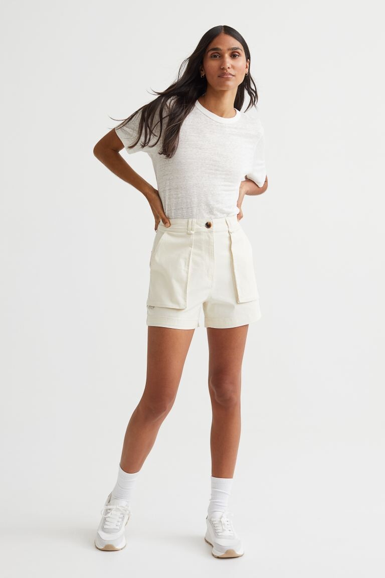 

Грузовые шорты H&M, пломбир