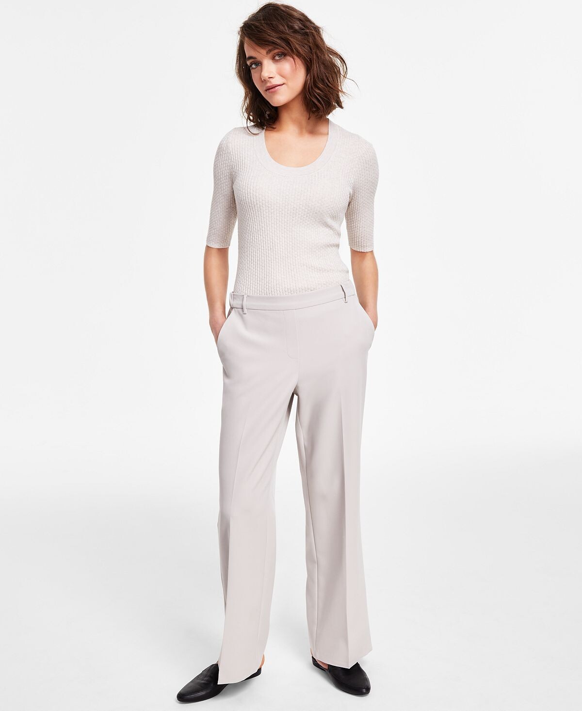 

Женские широкие брюки без застежек, созданные для macy's Alfani, мульти