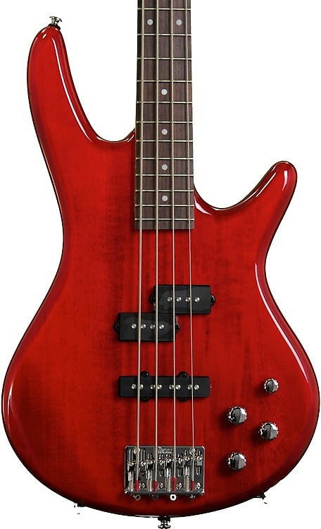 цена Бас-гитара Ibanez Gio GSR200TR - прозрачная красная