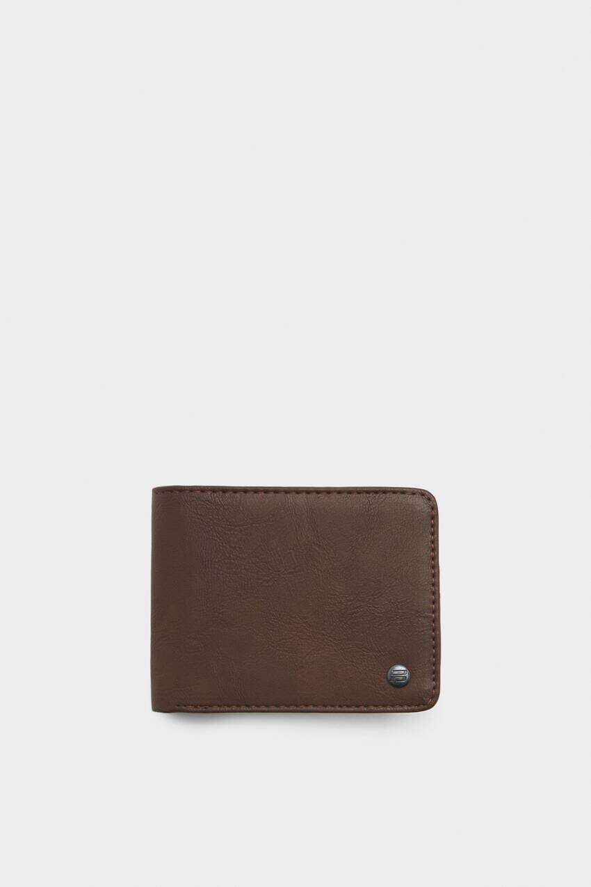 

Коричневый кошелек из искусственной кожи Pull&Bear, коричневый