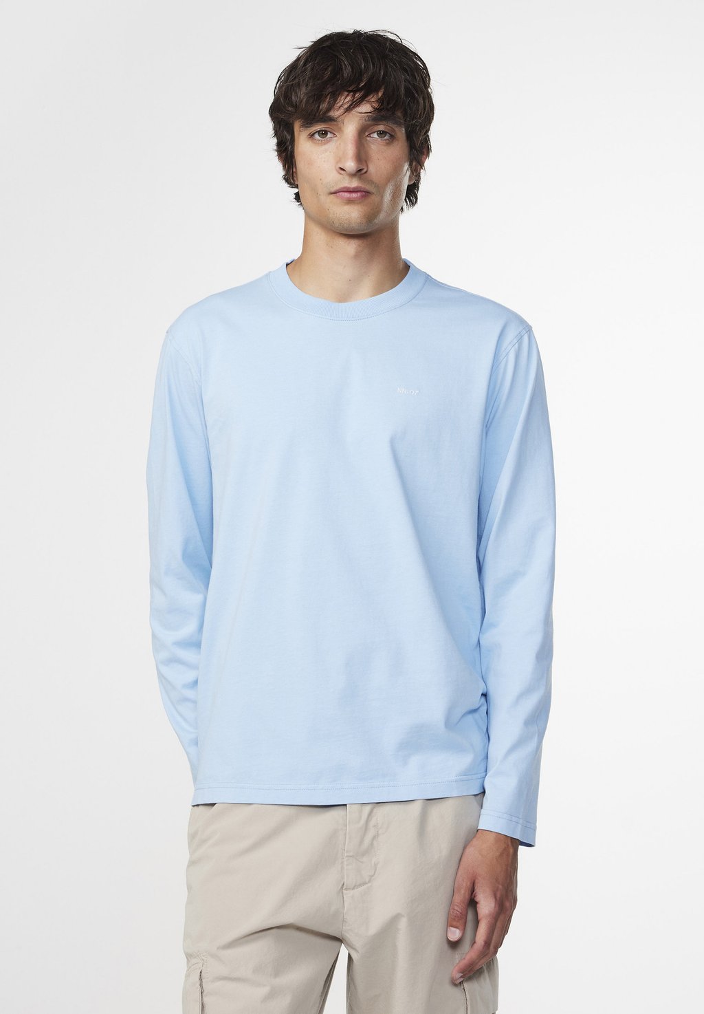 Рубашка с длинным рукавом ADAM EMB NN.07, цвет powder blue
