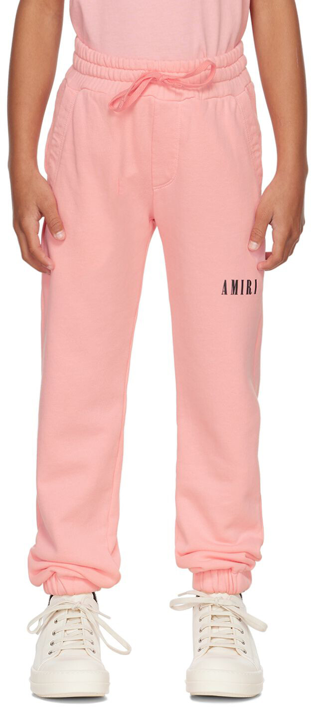 

Детские розовые брюки Bonded Lounge AMIRI