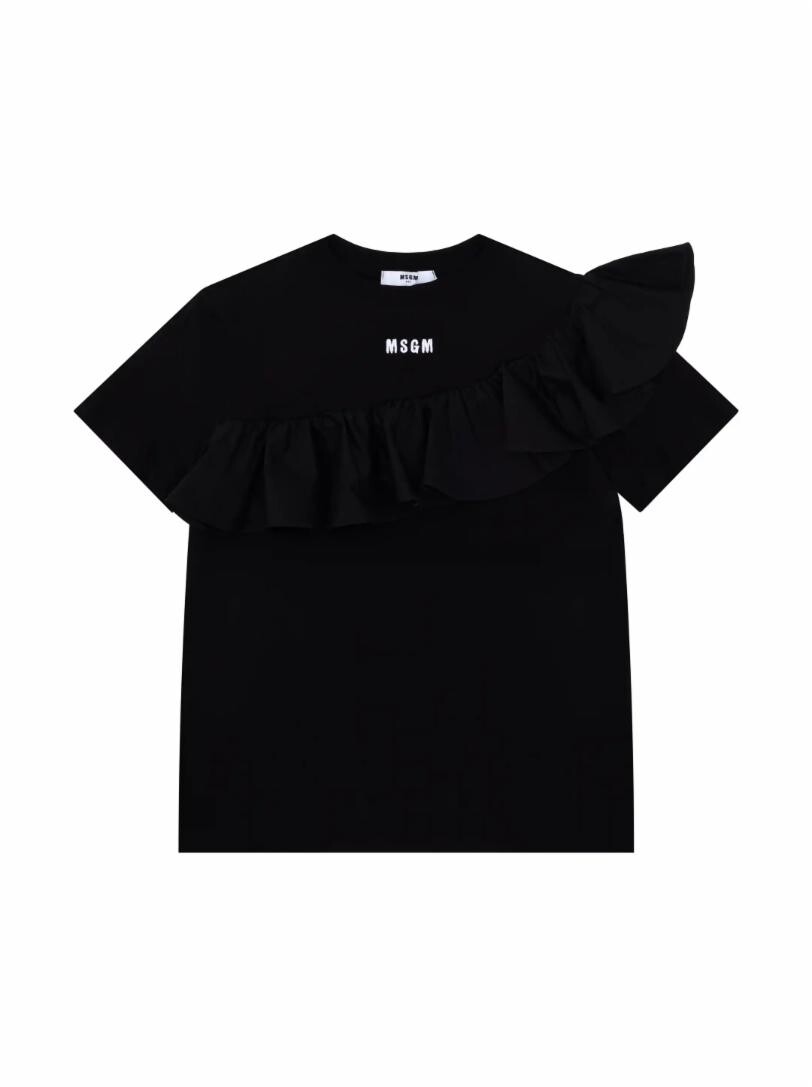 

Хлопковая футболка с логотипом MSGM