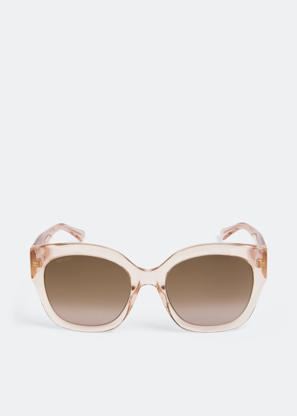Солнечные очки JIMMY CHOO Leela sunglasses, розовый солнечные очки jimmy choo auri sunglasses черный