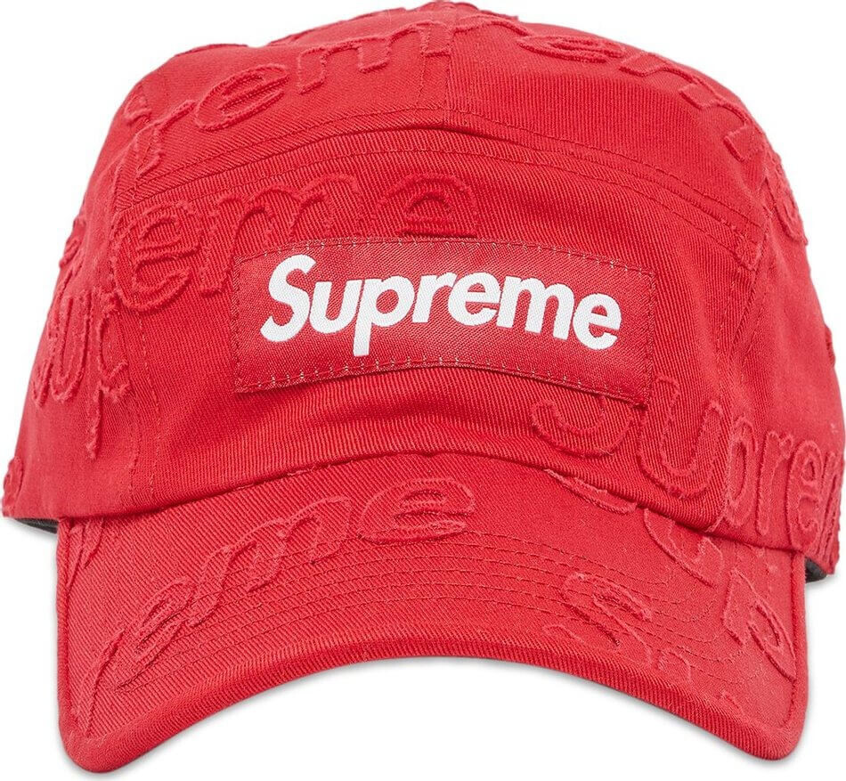 

Кепка Supreme Lasered Twill Camp, красный