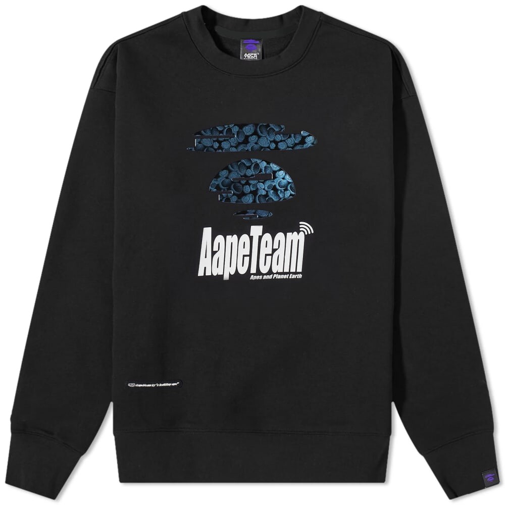 

Толстовка AAPE Metaverse Crew Sweat, Серый