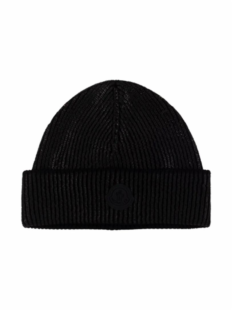 

Вязаная шапка с эффектом металлик Moncler