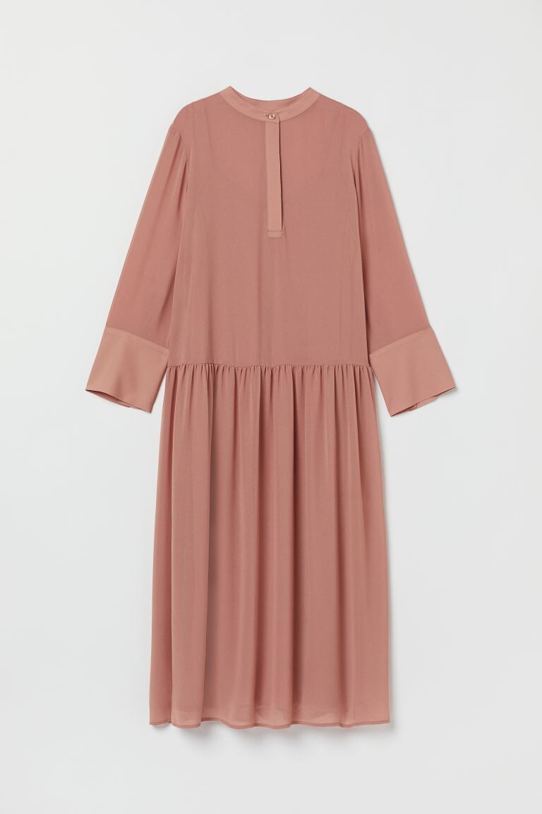 

МАМА Платье из крепа H&M, античный розовый