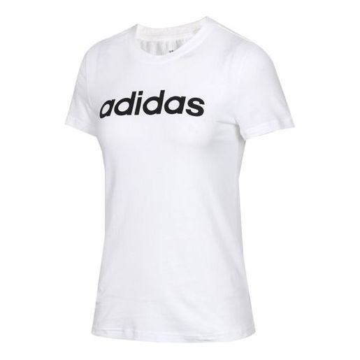 Футболка Adidas W E LIN SLIM T Sports Stylish Short Sleeve White, Белый