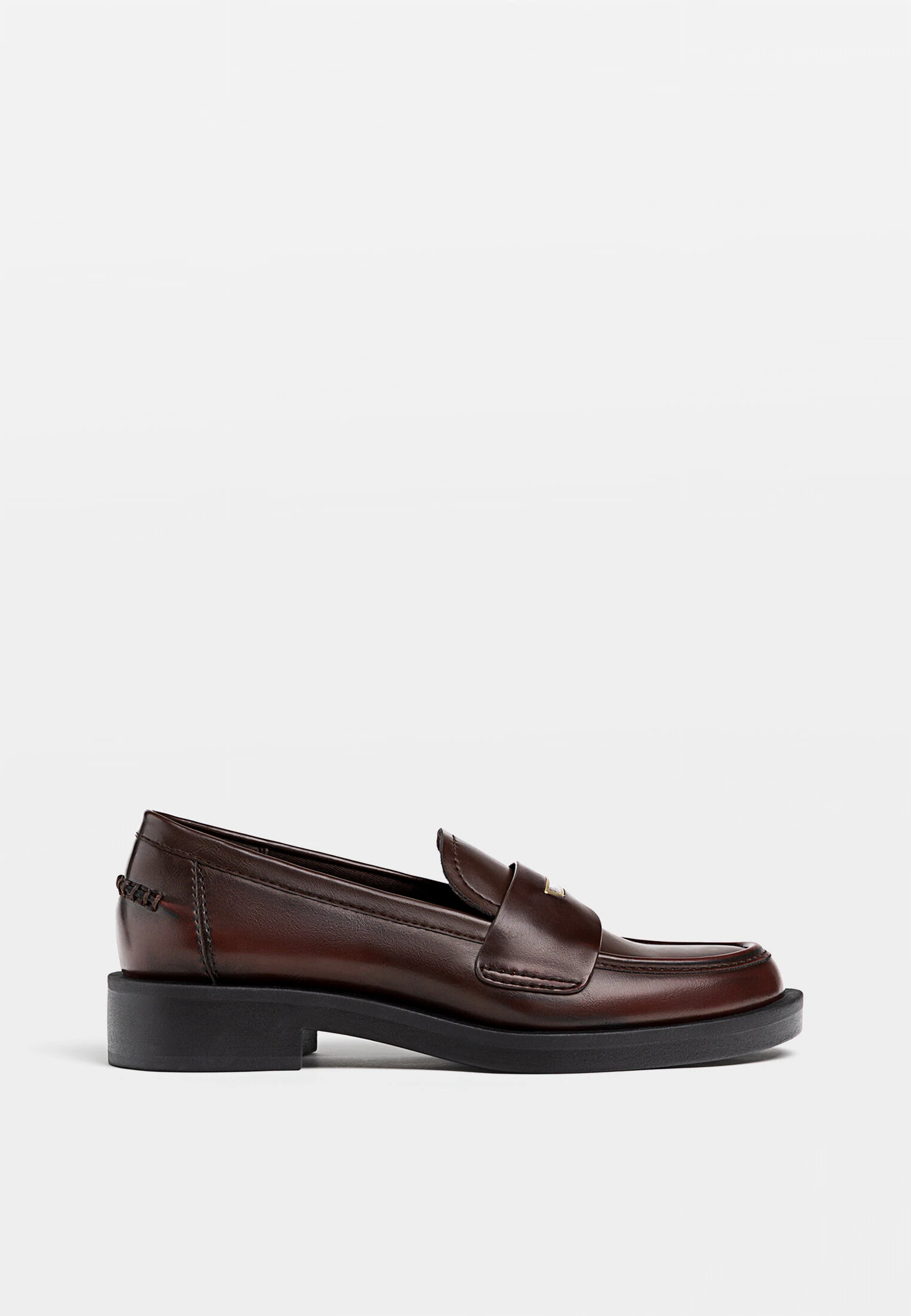 

Пенни лоферы Stradivarius, бургундия