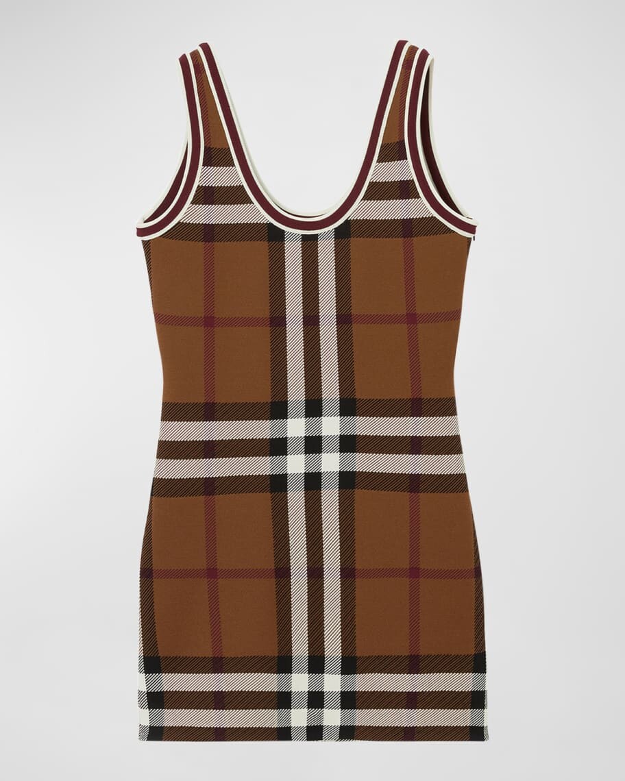 

Мини-платье без рукавов в клетку Maisie Burberry