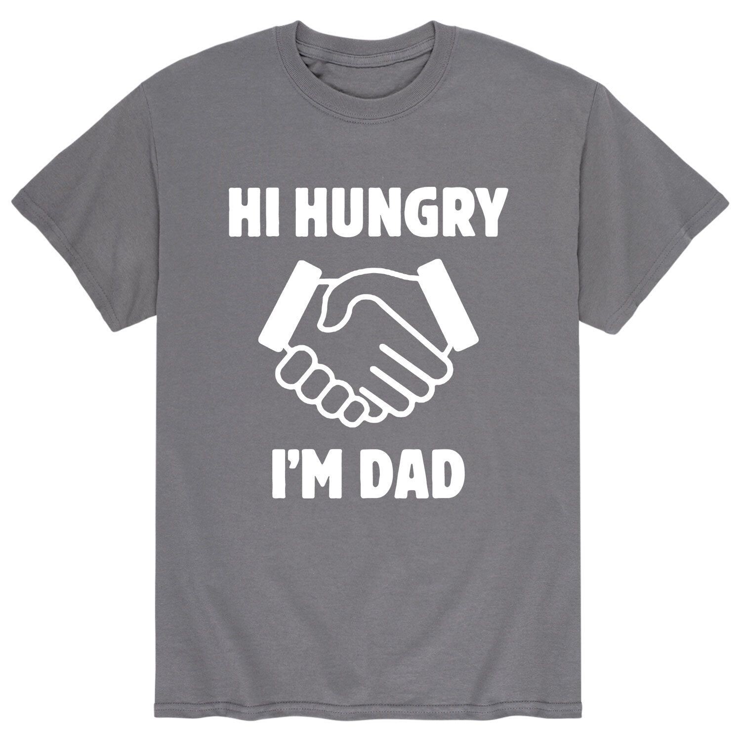 

Мужская футболка Hi Hungry Im Dad Licensed Character