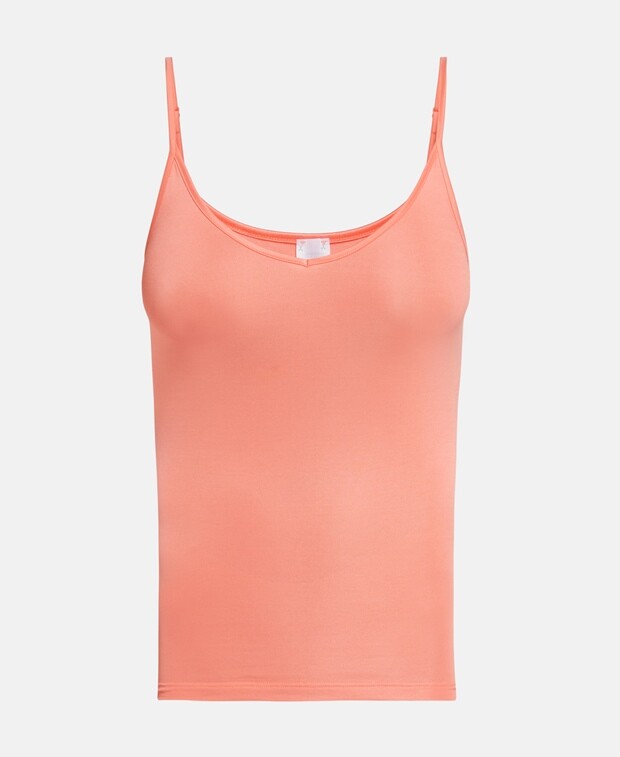 

Топ на тонких бретельках Mey, персик