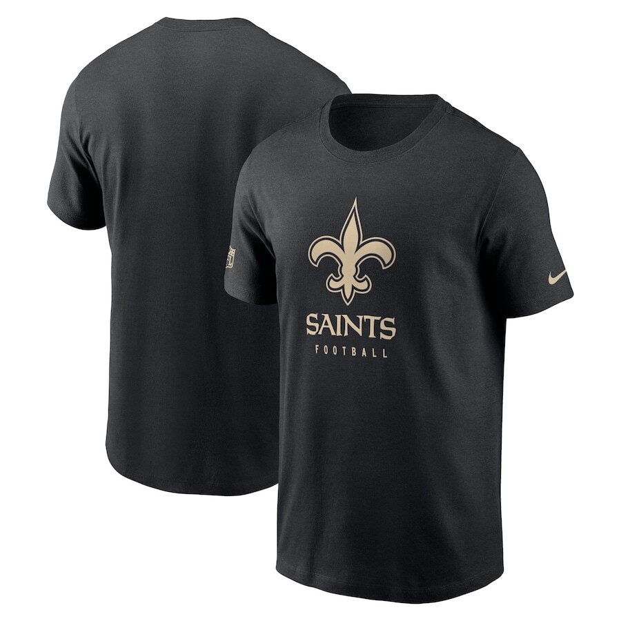 

Футболка с коротким рукавом Nike New Orleans Saints, черный