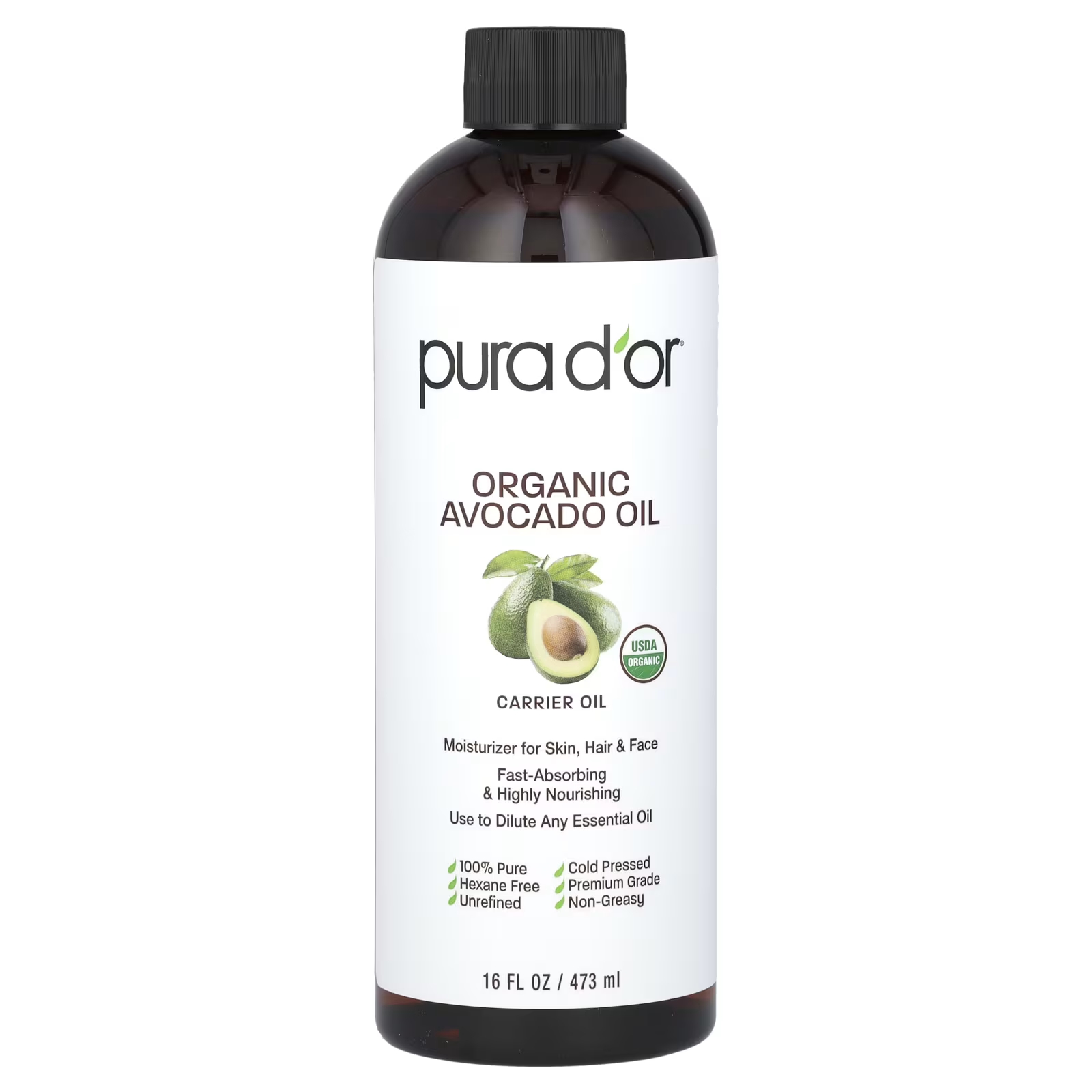 цена Органическое масло авокадо Pura D'or