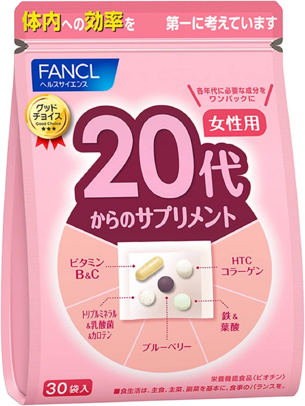 Комплекс витаминов FANCL для женщин старше 20 лет витаминный комплекс fancl для молодых мужчин от 20 до 30 лет 3x30 пакетов