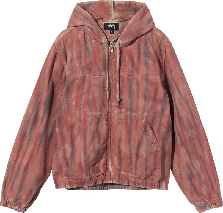 

Куртка Stussy Dyed Work Jacket 'Rust', красный