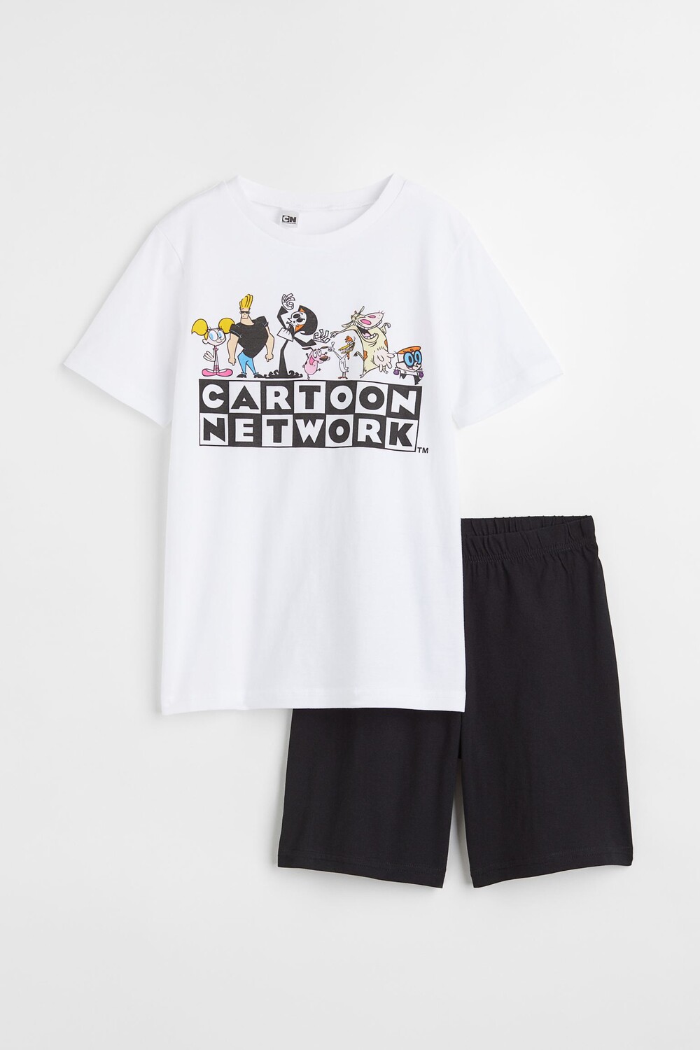 

Пижама с футболкой и шортами H&M Cartoon Network, белый