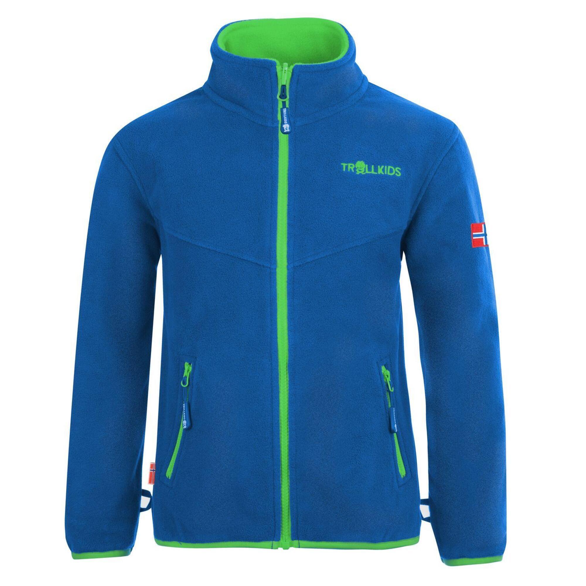 Куртка Trollkids Oppdal XT, синий/светло-зеленый