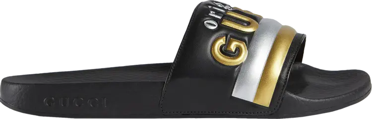 

Сандалии Gucci Wmns Slide Original Gucci - Black Gold, золото