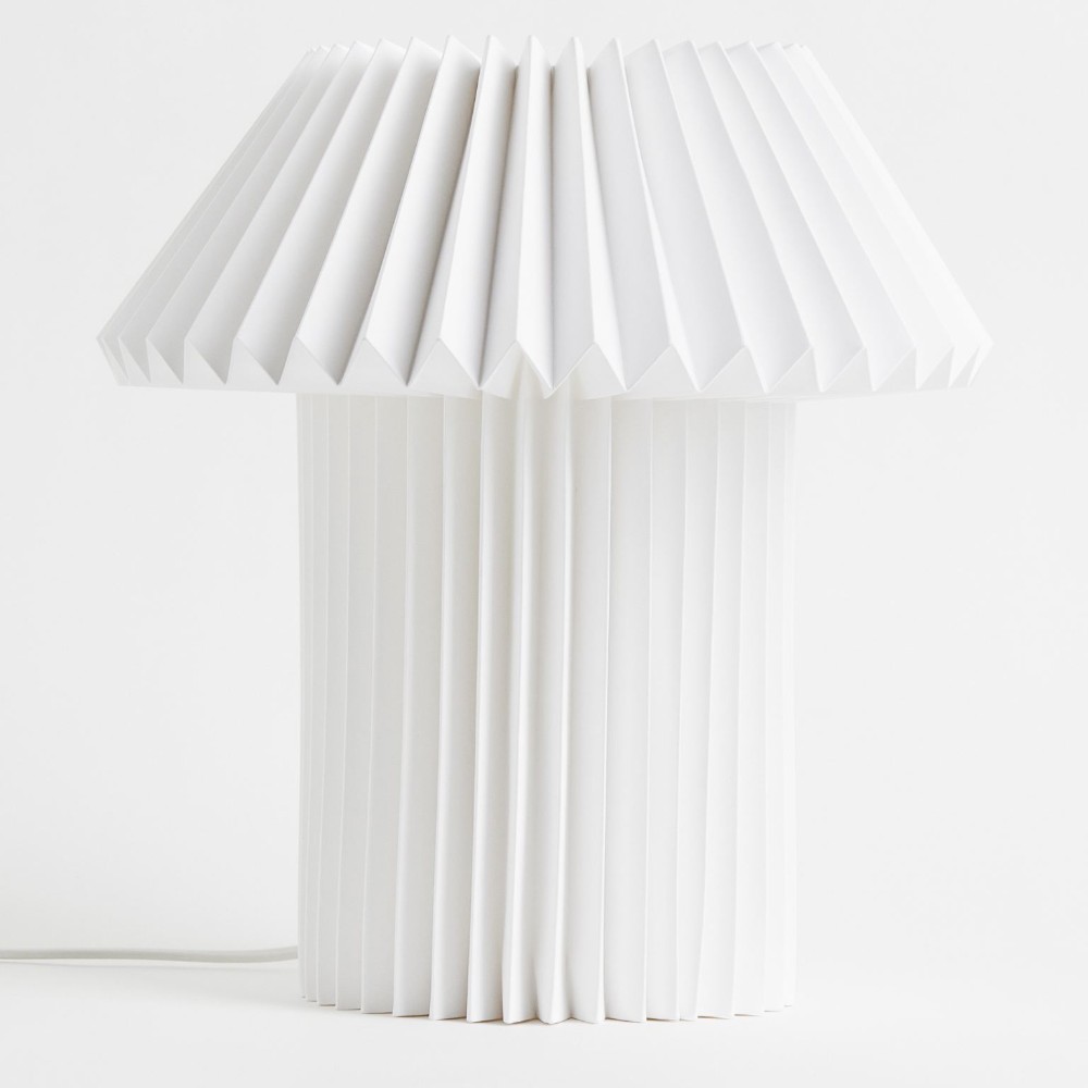 Настольная лампа H&M Home Paper, белый лампа с абажуром настольная лампа с теневым покрытием барабанные лампы маленькая женская шифоновая люстра e27 e14 подвесной светильник