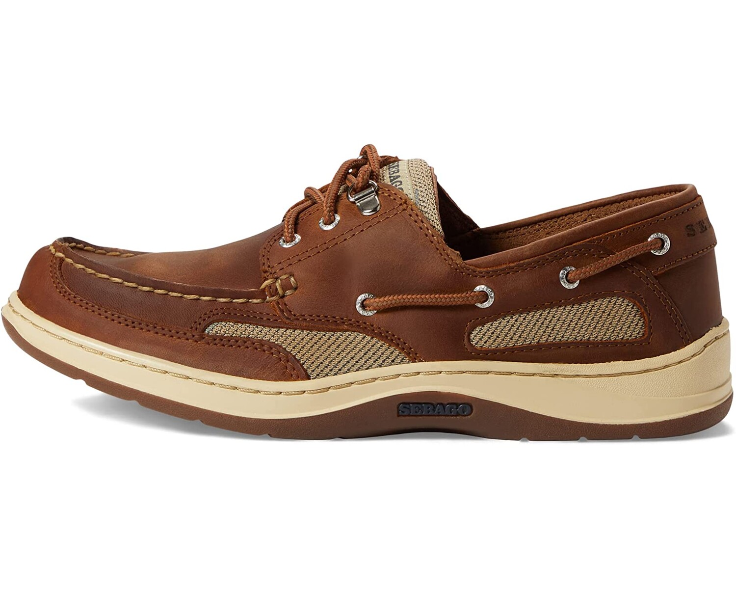 

Лодочные туфли Clovehitch II FGL Waxed Sebago, браун корица