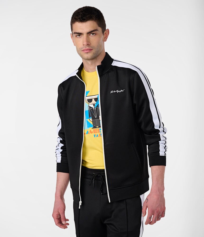 

Спортивная куртка signature с логотипом scuba Karl Lagerfeld, черный