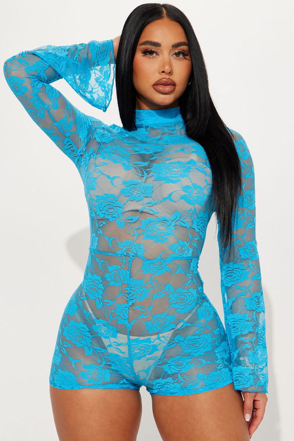 

Комбинезон Fashion Nova NAB30080, бирюзовый