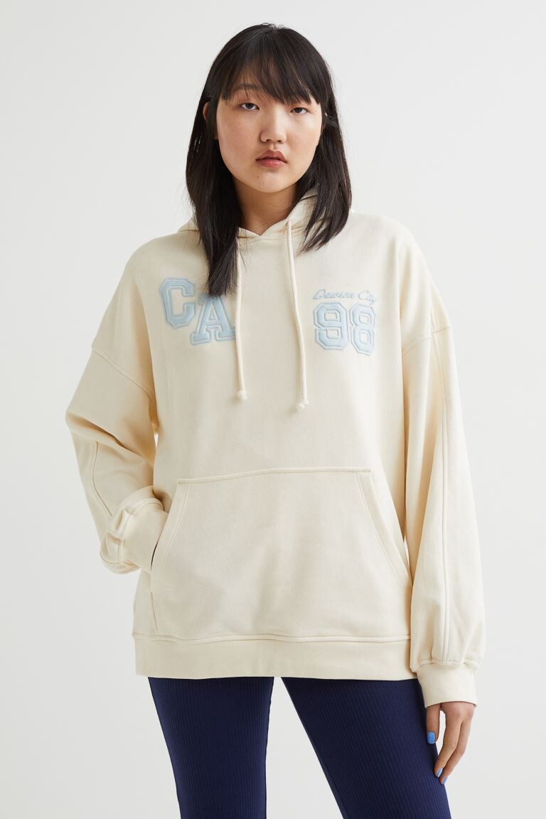 

Толстовка оверсайз H&M, светло-бежевый/доусон сити