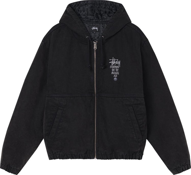 цена Куртка Stussy Canvas Insulated Work Jacket 'Black', черный