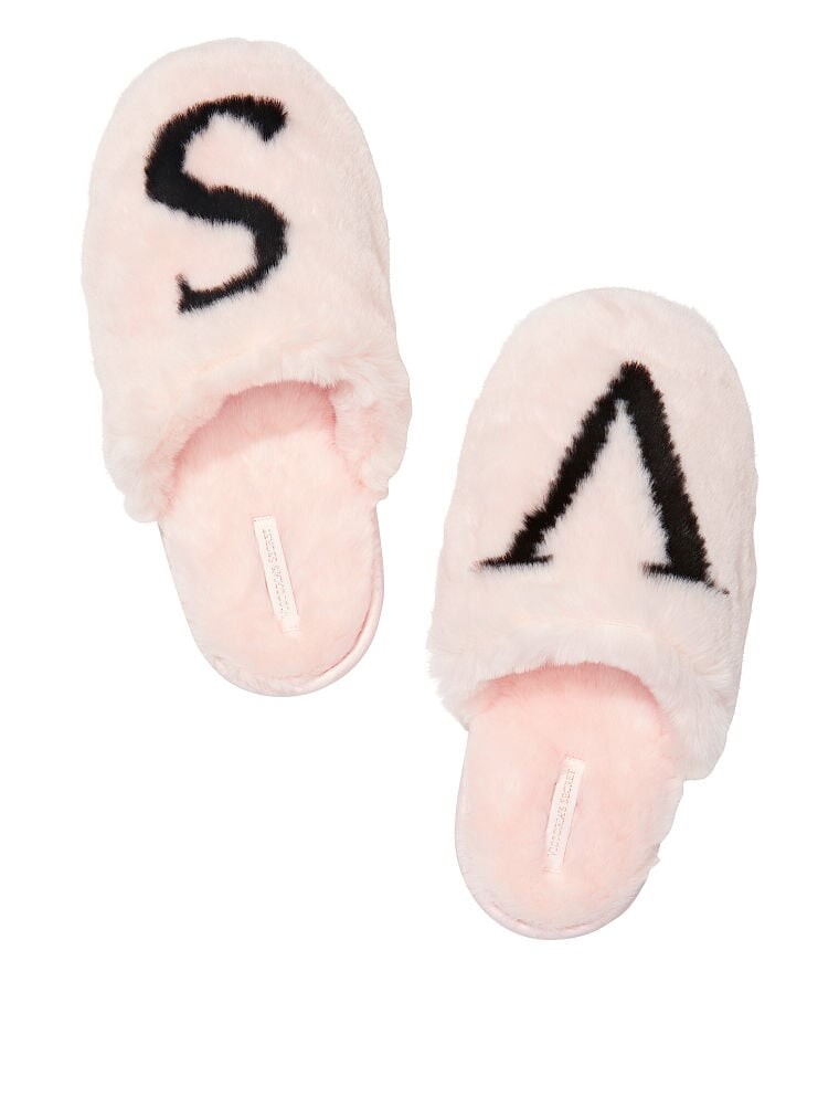 

Тапочки Victoria's Secret Closed Toe Faux Fur, светло-розовый