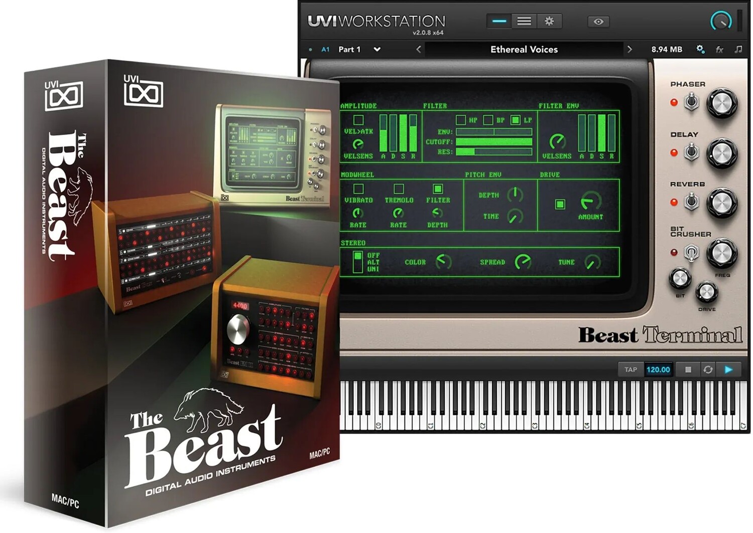 

Коллекция классических цифровых инструментов UVI The Beast
