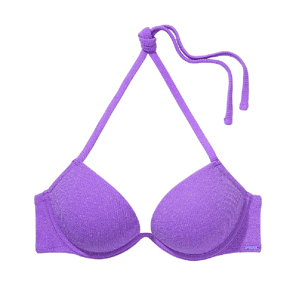 цена Лиф бикини Victoria's Secret Pink Super Push-up, фиолетовый