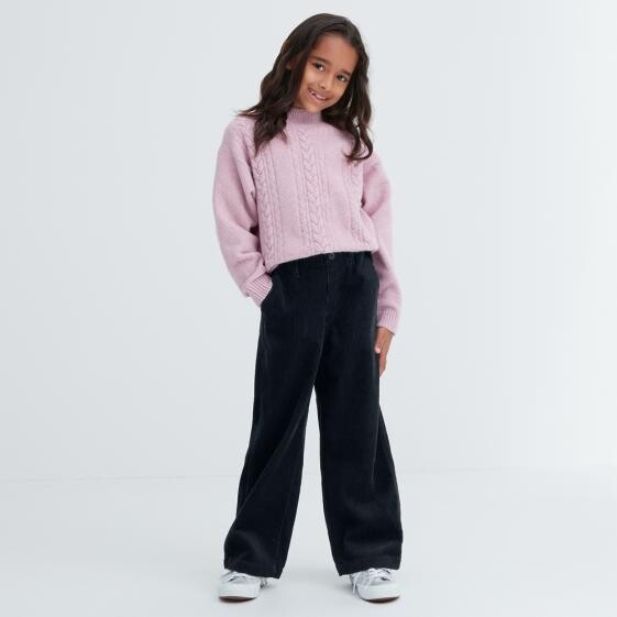 

Брюки для девочки Uniqlo Corduroy, темно-синий