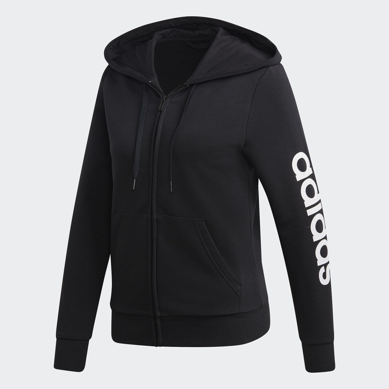 

Худи Adidas Neo W E LIN FZ HD, черный/белый