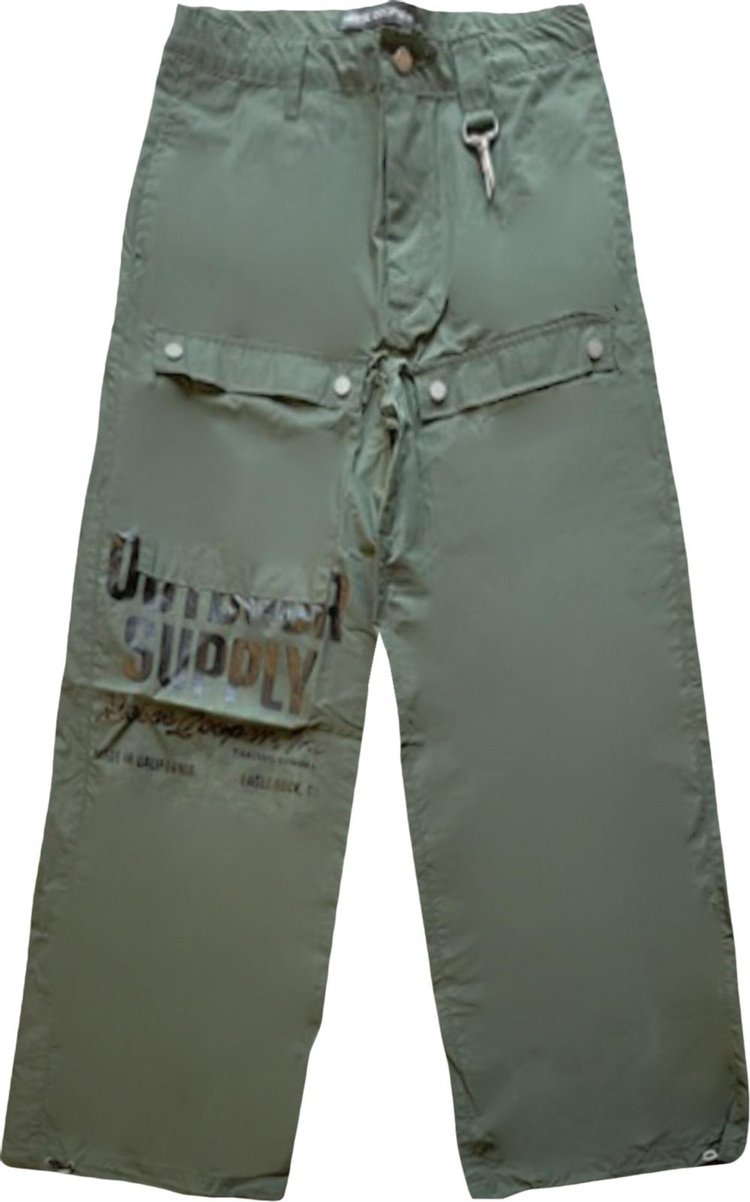 Брюки Reese Cooper Outdoor Supply Waxed Cotton Pant 'Green', зеленый