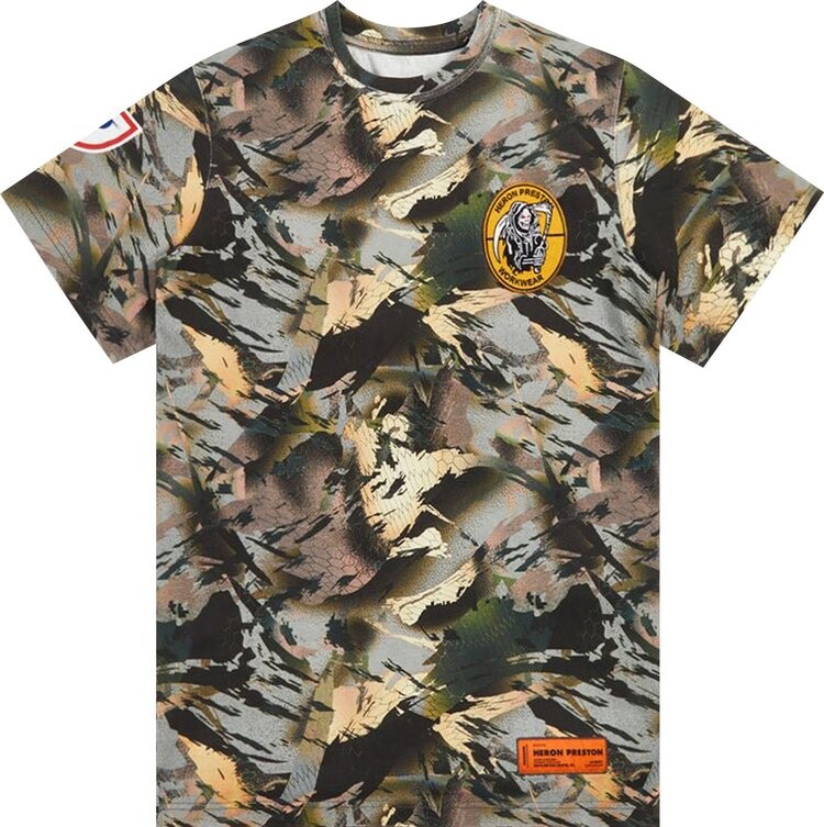 

Футболка Heron Preston Camouflage Print T-Shirt 'Multicolor', разноцветный, Серый