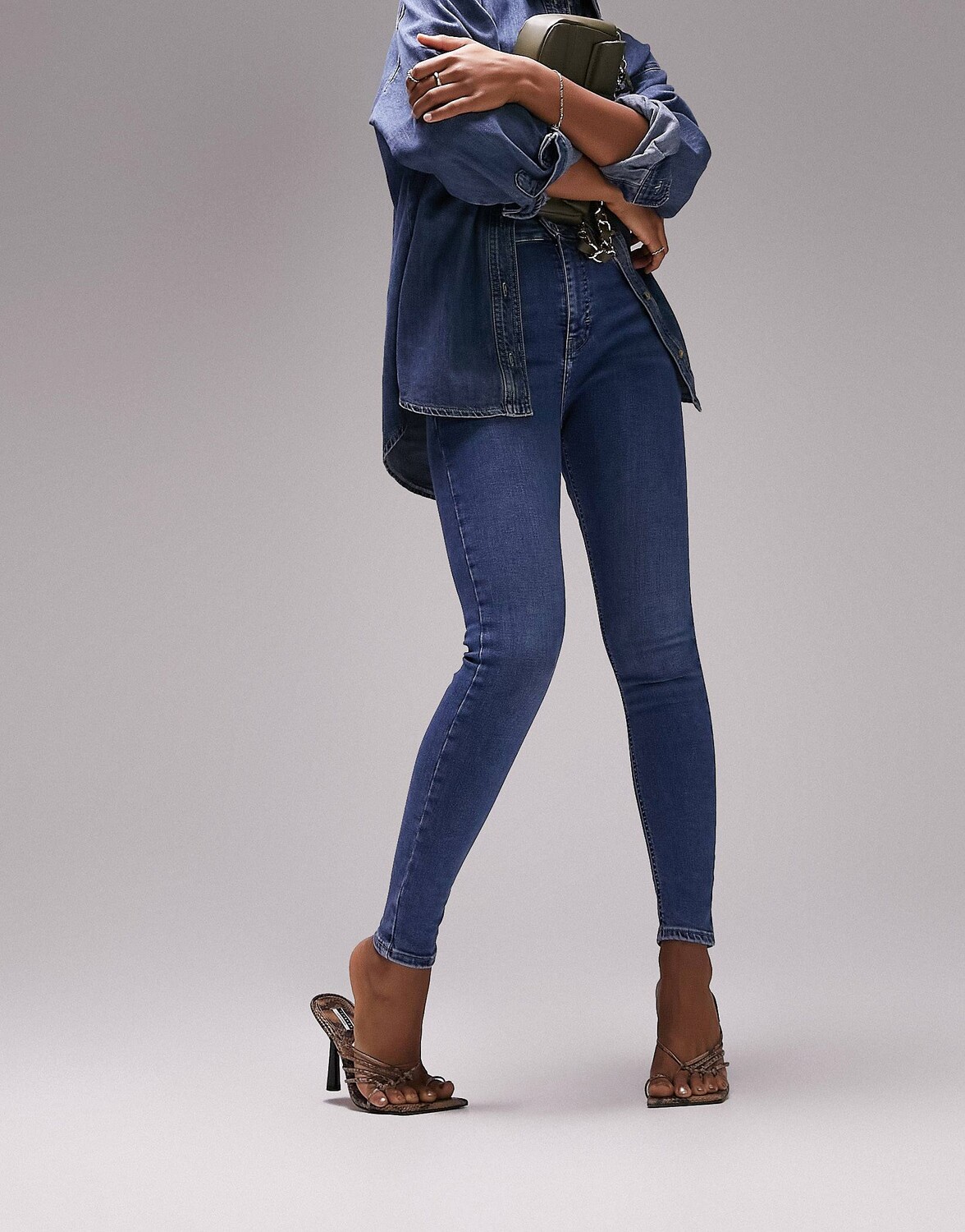 

Синие джинсы Topshop Hourglass Jamie