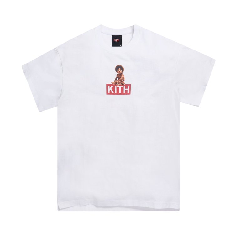 Футболка Kith x Biggie Classic Logo Tee 'White', белый - фото