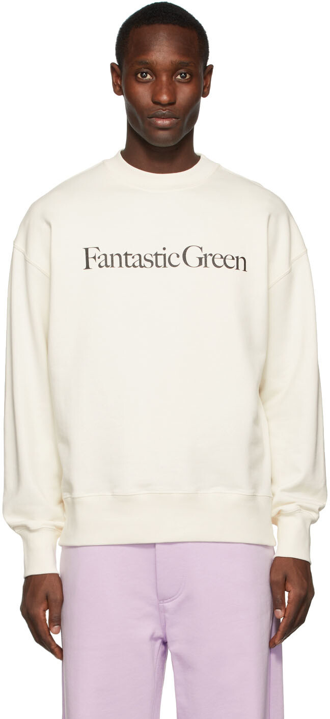 

Толстовка с зеленой надписью Off-White Fantastic MSGM
