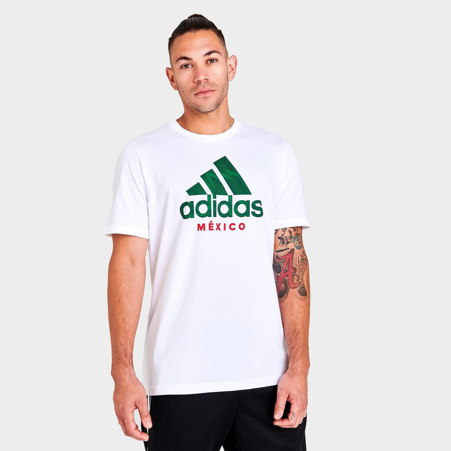 

Мужская футболка с рисунком Adidas Soccer Mexico, белый