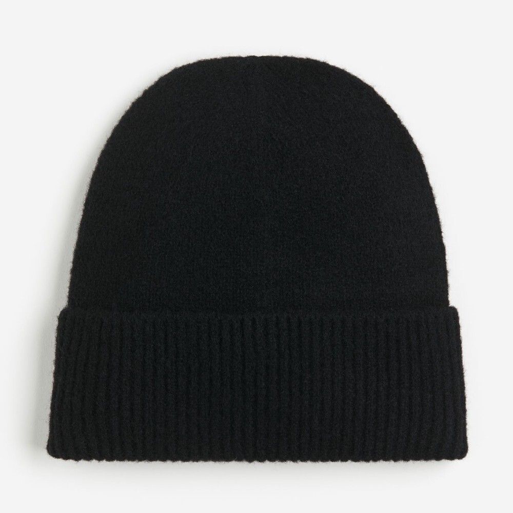 

Шапка H&M Rib-knit, черный