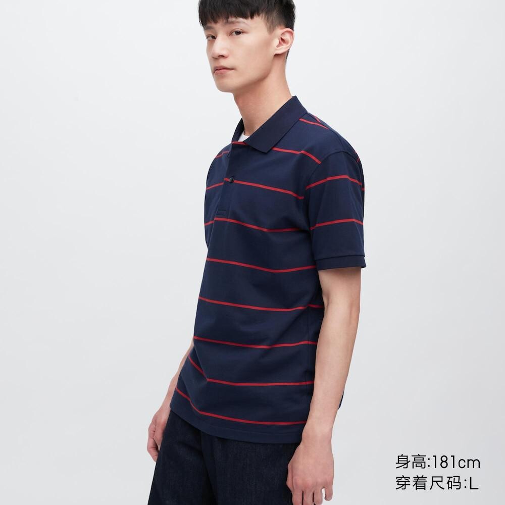 

Полосатая рубашка унисекс Uniqlo, синий