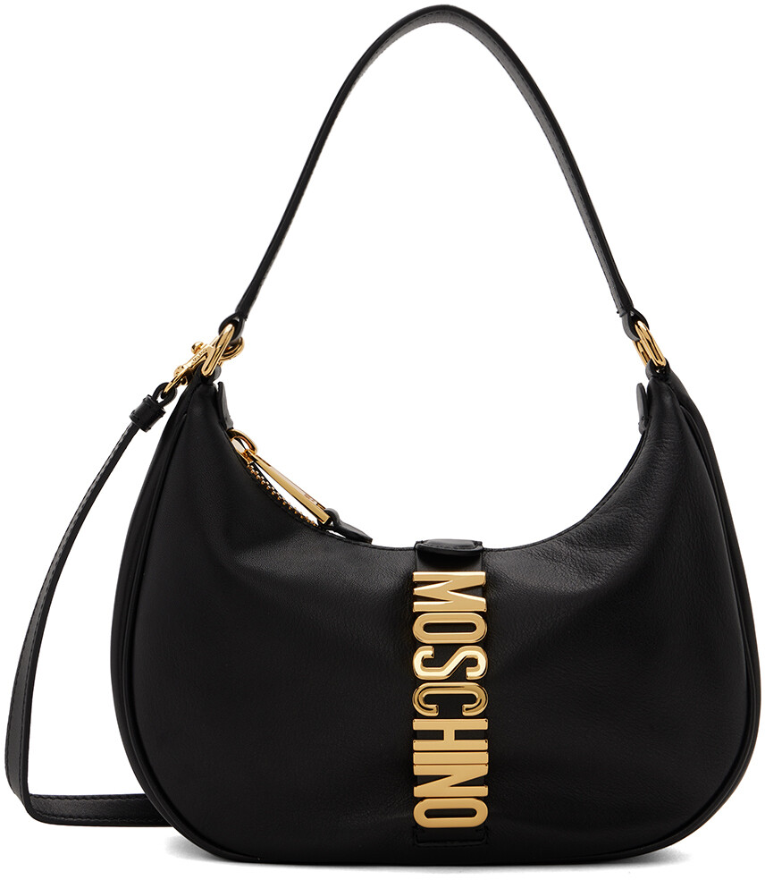 

Черная сумка с логотипом Moschino
