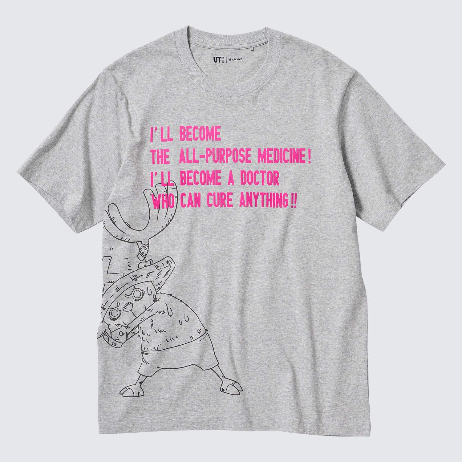 

Футболка Uniqlo UT Archive One Piece Graphic, серый
